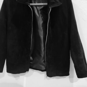 Gorgeous Leather Suede Black Jacket.